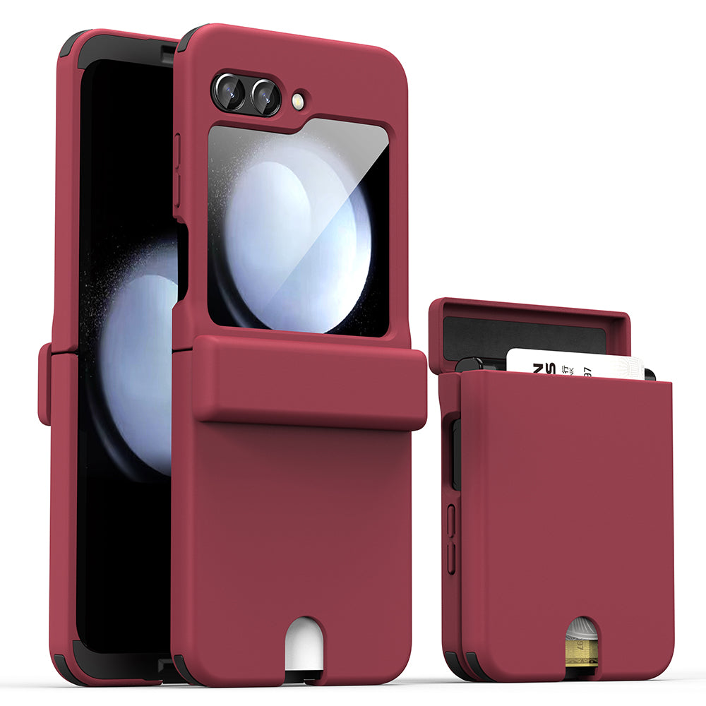 GKK Til Samsung Galaxy Z Flip5 5G Card Slot PC Case Magnetisk Hængsel Beskyttelse Telefon Cover GKK Til Samsung Galaxy Z Flip5 5G Card Slot PC Case Magnetisk Hængsel Beskyttelse Telefon Cover